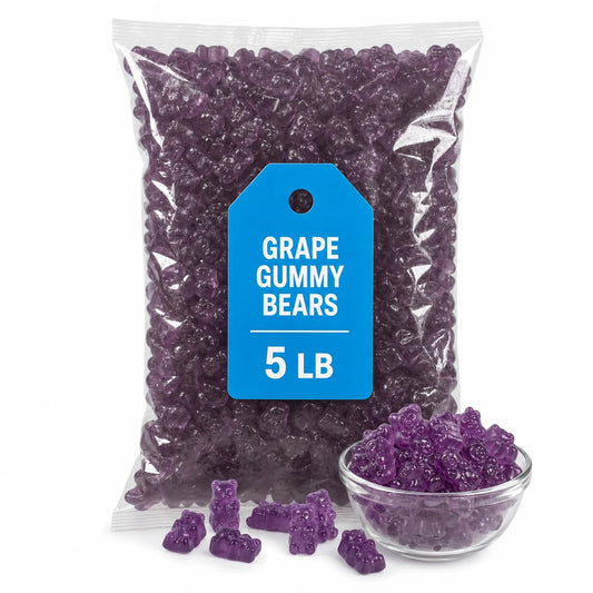 Albanese Candy, Grape Gummi Bears, 5-pound Bag
