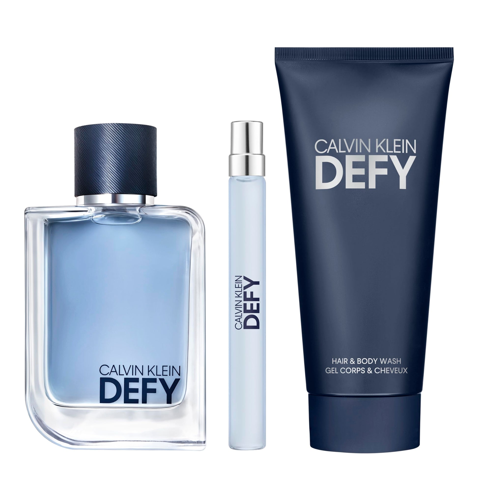 Calvin Klein Defy Set 3.4oz EDT + 3.4oz S/G + 10ml