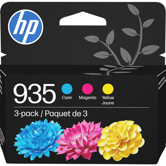 HP 935 Cyan, Magenta, Yellow Ink 3-Pack N9H65FN