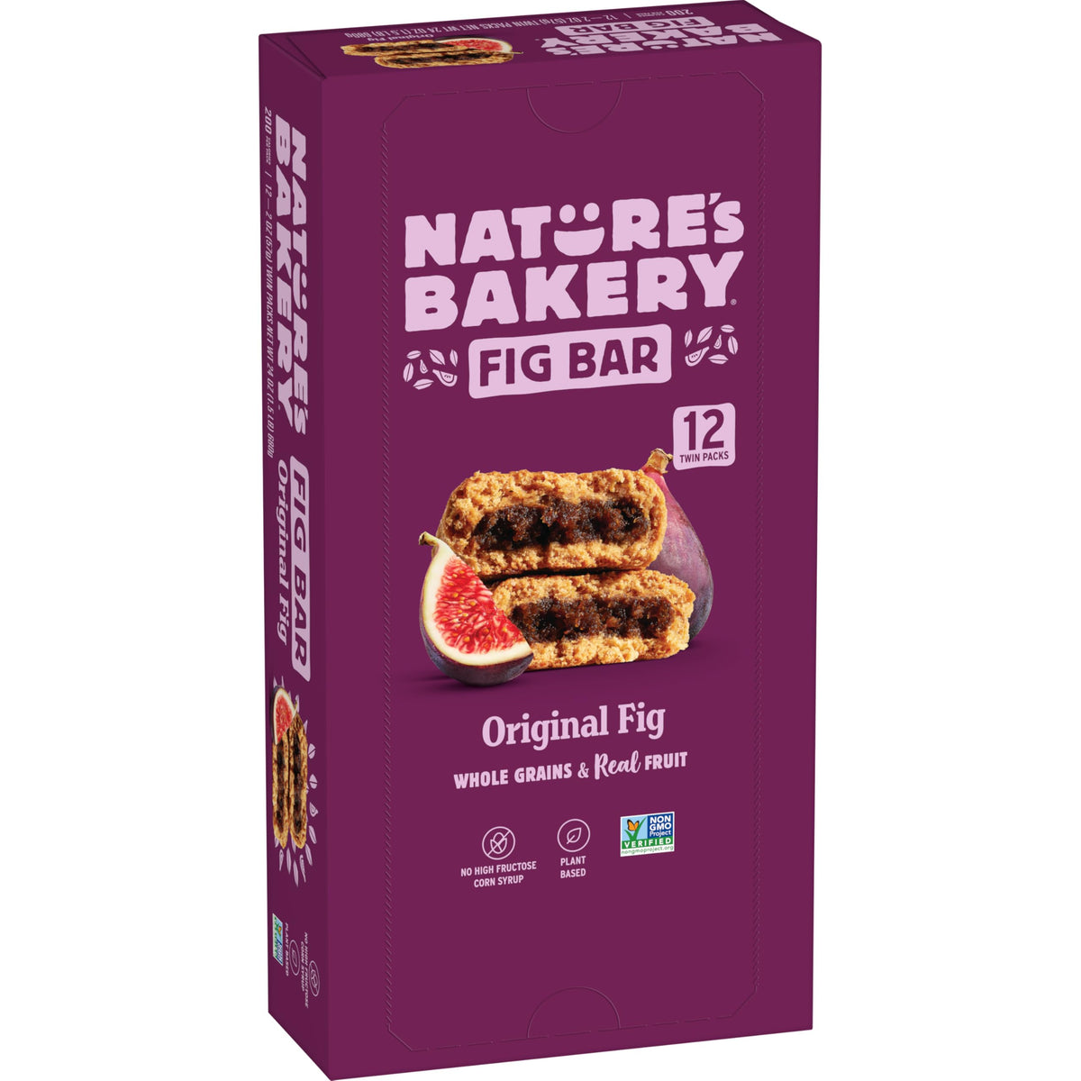 Nature’s Bakery Original Fig Bars, Real Fruit, Nut Free, 12 Pack