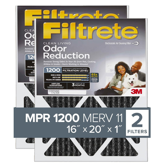 3M Filtrete 16x20x1 Air Filter MPR 1200 MERV 11, 2-Pack