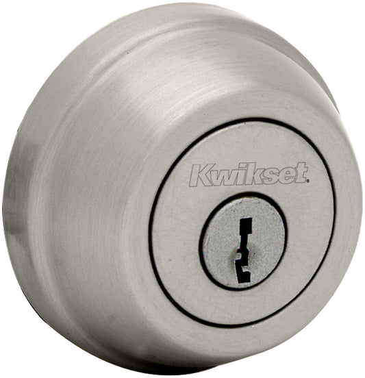 Kwikset 780 Single Cylinder Deadbolt Satin Nickel