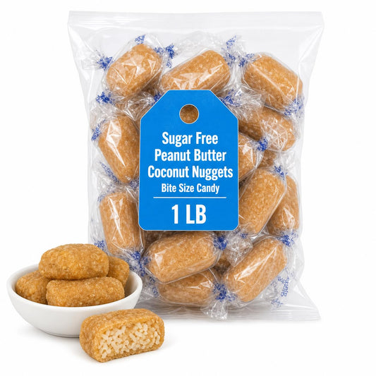 Atkinson Sugar Free Peanut Butter Coconut Nuggets 1 lb