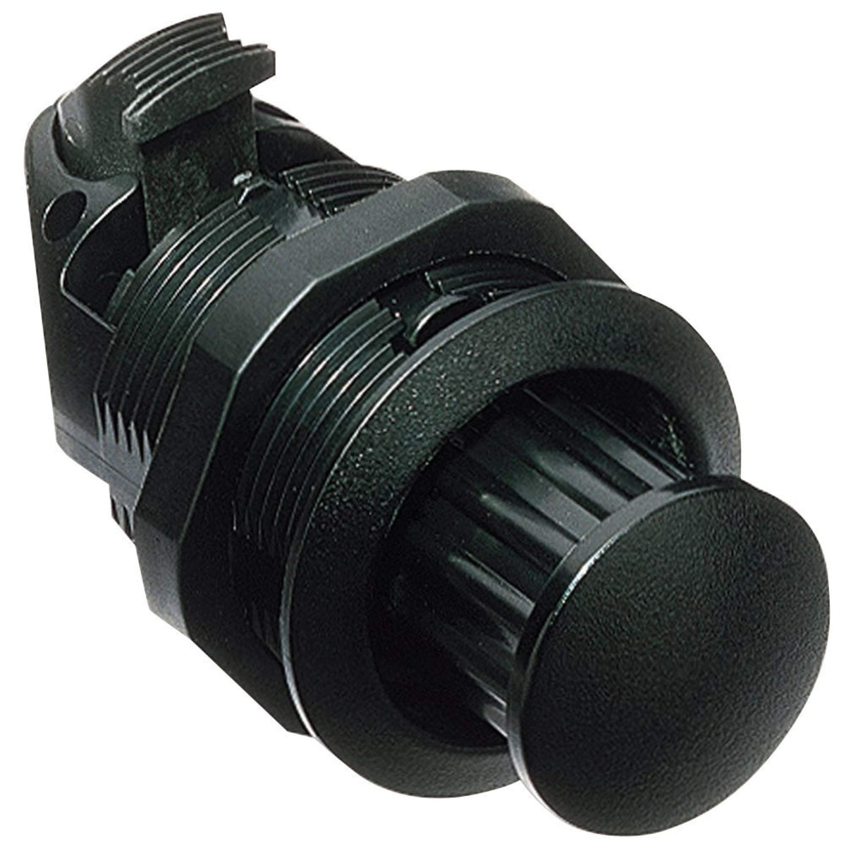 Southco M1-2A-13-5 Series Natural Plastic Pop-Out Knob Turn-To-Open Push-To-Close Latch, Non-Locking, 0.05"-0.75" Panel Thickness, Black