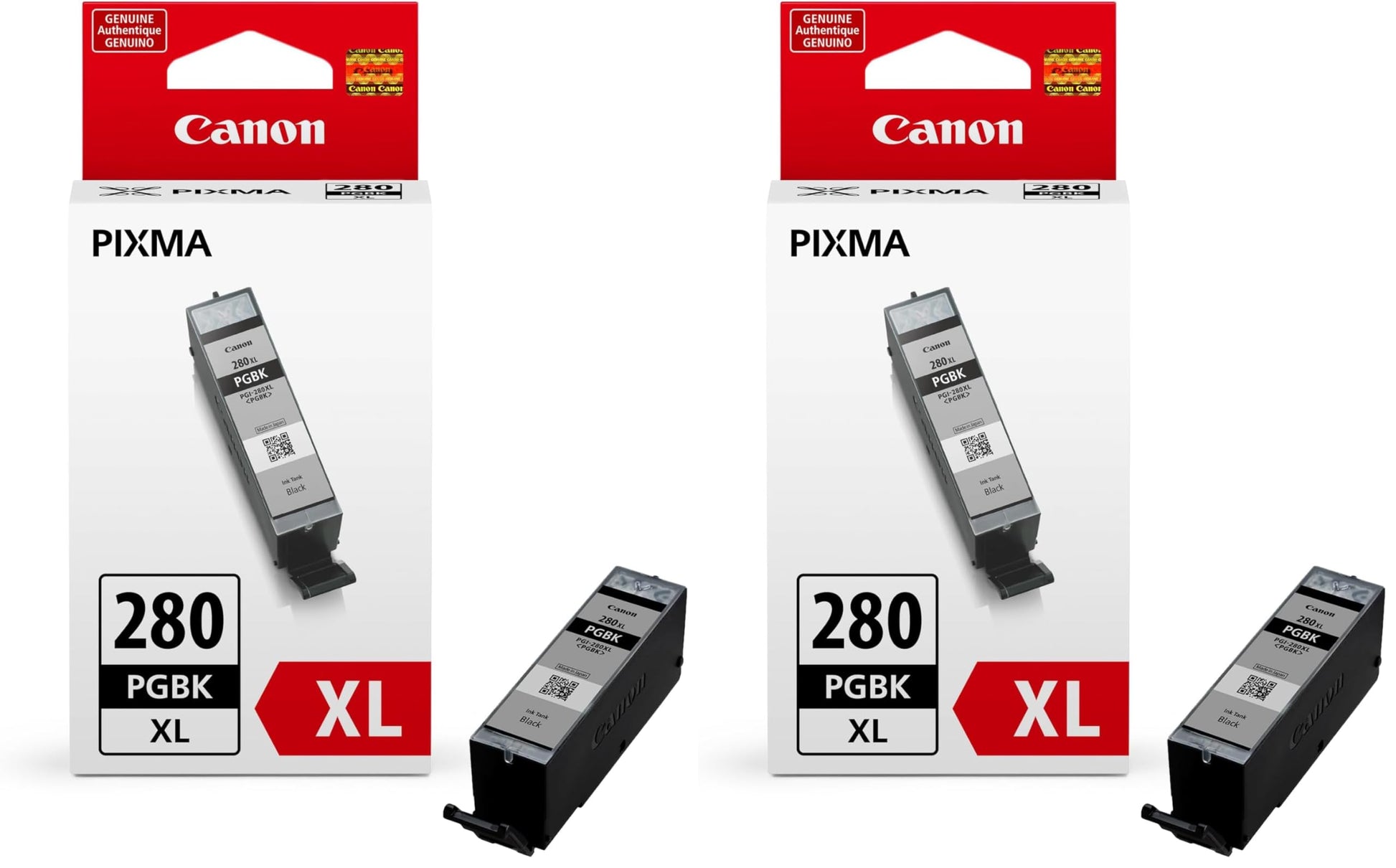 Canon PGI-280XL PGBK Compatible to TR7520,TR8520,TR8620,TS6120,TS6220,TS6320,TS702,TS8120,TS8220,TS8320,TS9120,TS9520 Printers (Pack of 2)