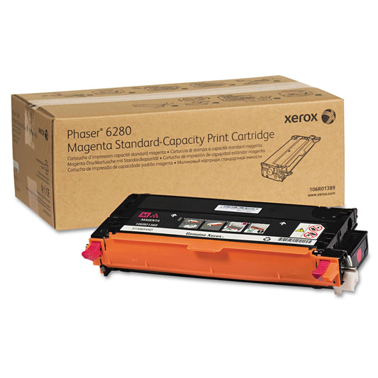 Original Xerox Phaser 6280 106R1389 Magenta Toner (2,200 Pages)