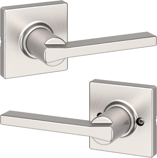 Kwikset Casey Passage Door Lever 6-Pack Satin Nickel