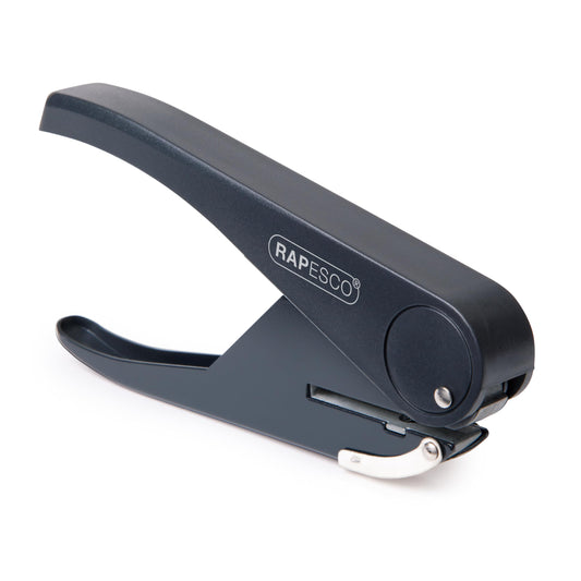 Rapesco PF35A0G1 Sole Single Hole Punch Plier, 23 Sheet Capacity, Black