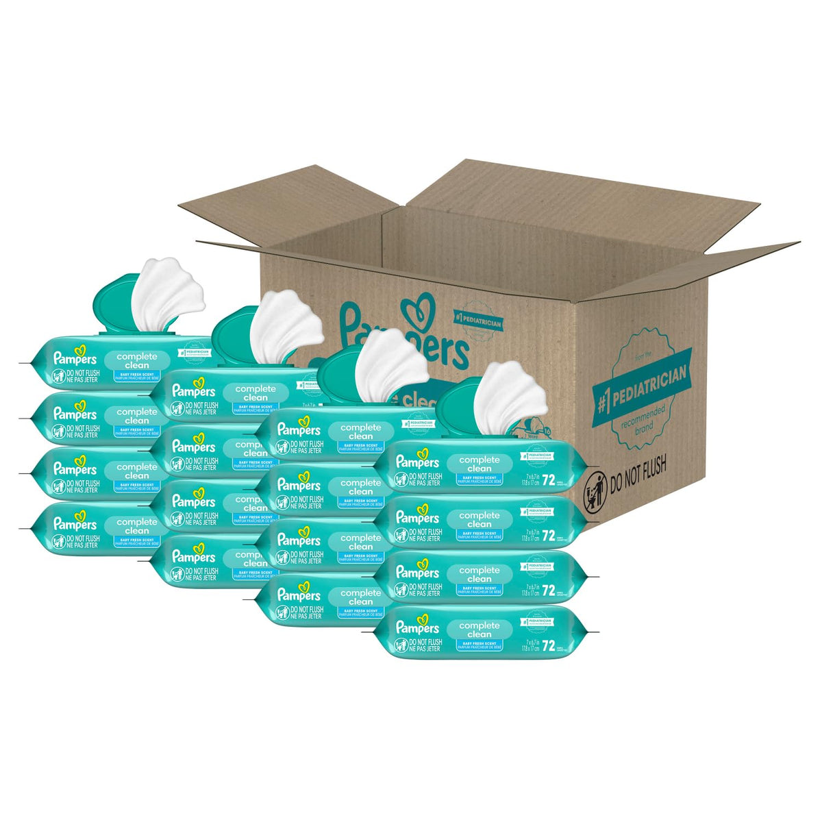 Pampers Complete Clean Baby Wipes 16-Pack