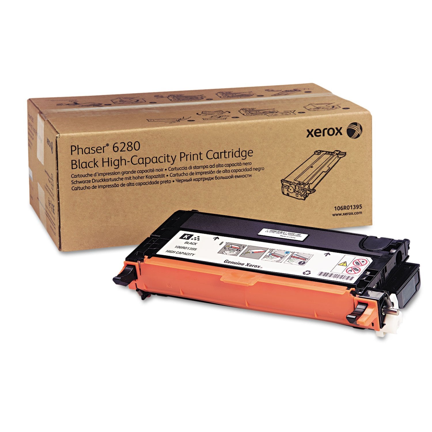 Xerox 106R01395 Black Toner Cartridge 1-Pack