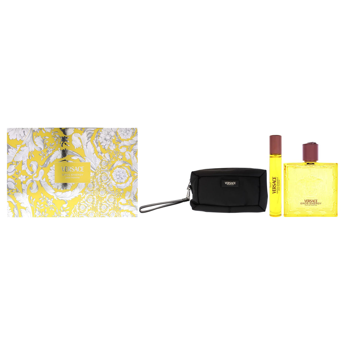 Versace Eros Energy Men 3 Pc Gift Set 3.4oz