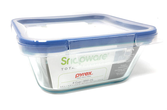 Snapware Glass Square Container With Lid Medium