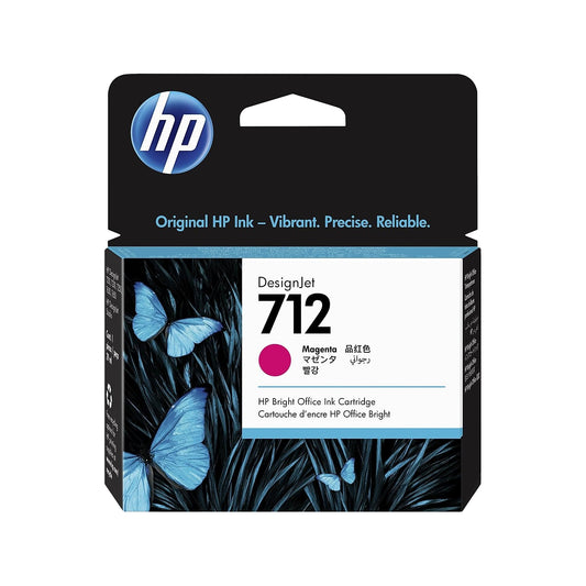 712 Magenta 29-ml Genuine Ink Cartridge (3ED68A) for DesignJet T650, T630, T230, T210 & Studio Plotter Printers