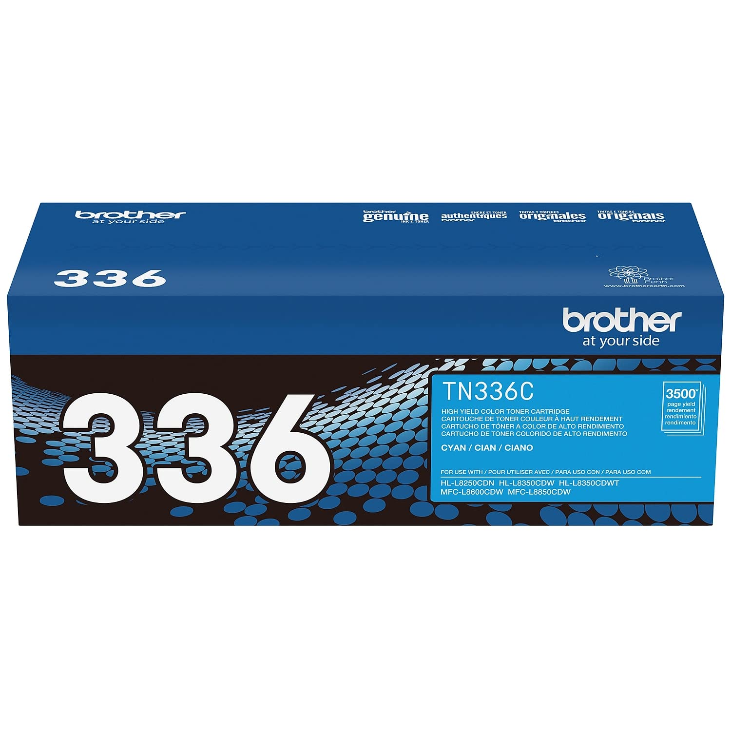 Brother TN336C Compatible Cyan Toner Cartridge 1-Pack