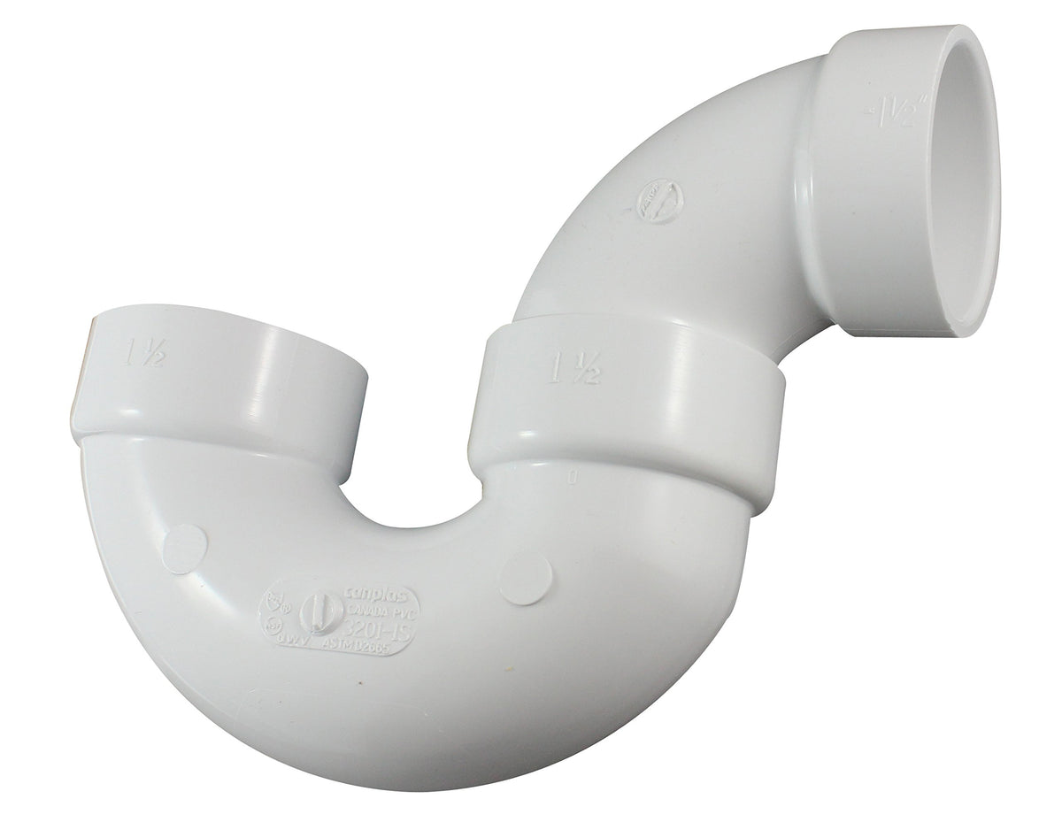 IPEX Canplas 193201S PVC DWV Trap 1-1/2 Inch White
