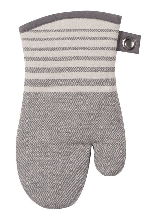 Kay Dee Designs Cook's Kitchen Birdseye Woven Oven Mitt with Grommets, No Size, Graphite