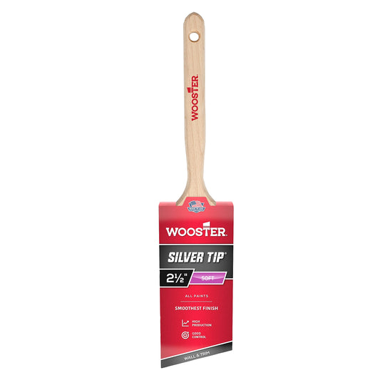 WOOSTER PAINTBRSH SLVRTP AS 2.
