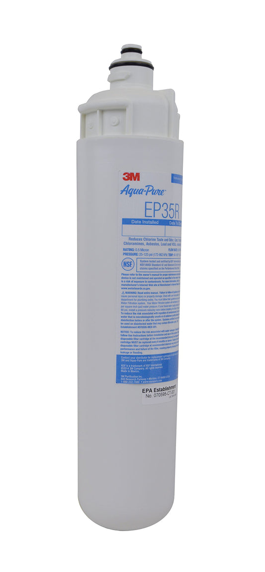 3M Aqua-Pure Under Sink Dedicated Faucet Replacement Water Filter Cartridge EP35R, 5631616 (Case of 6)