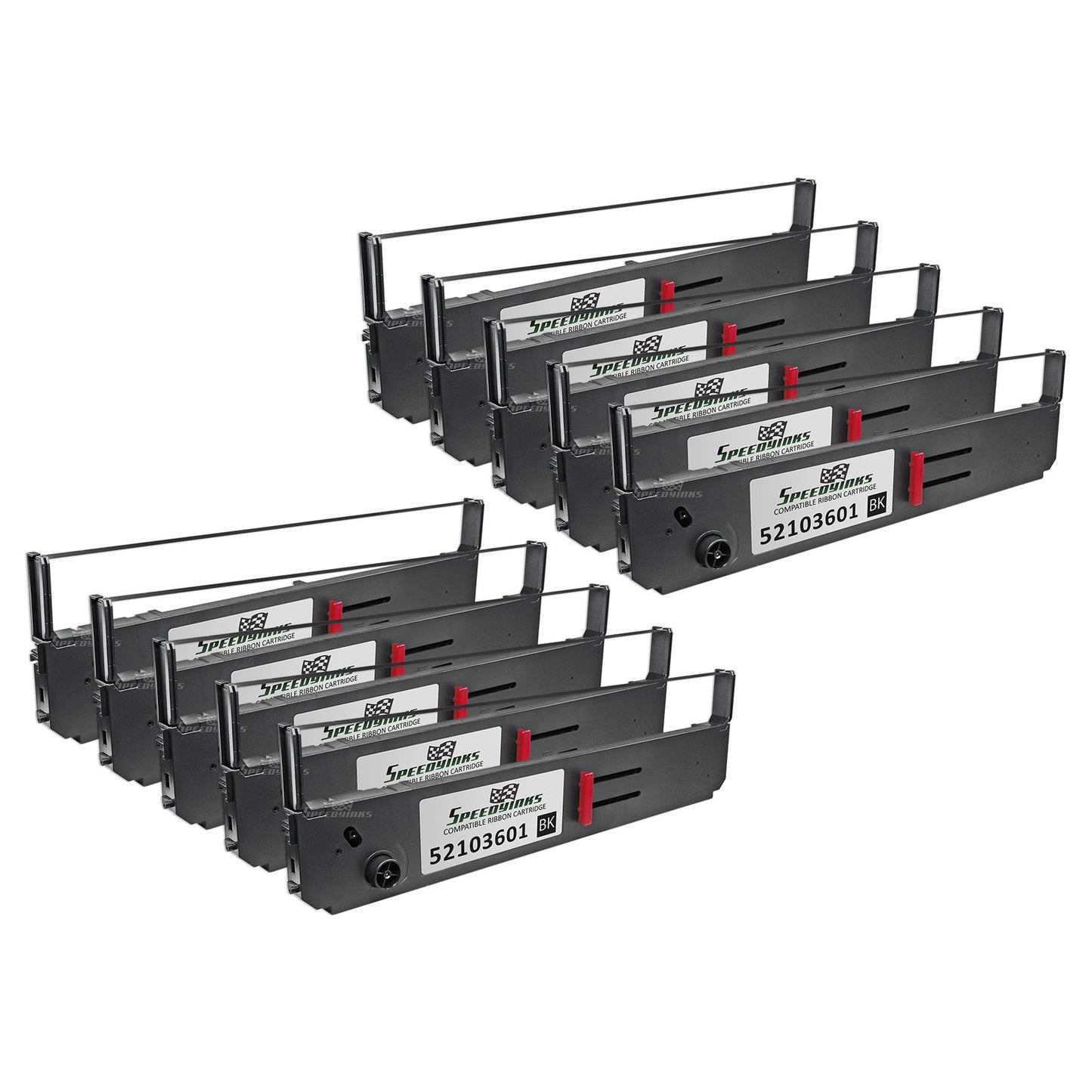 Speedy Inks Printer Ribbon for Okidata 52103601, 10-Pack