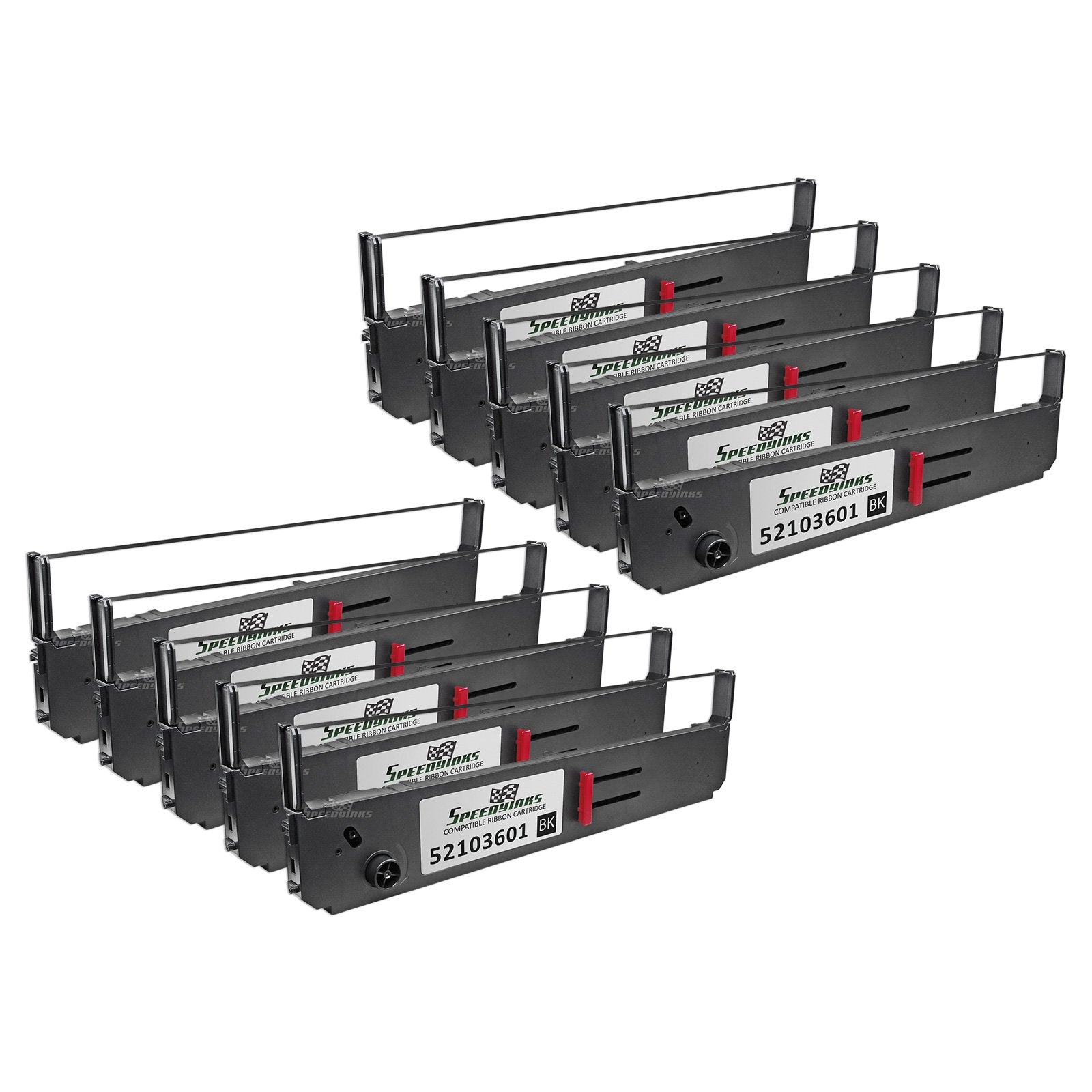 Speedy Inks Printer Ribbon for Okidata 52103601, 10-Pack