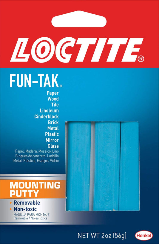 Henkel Loctite 2 Oz Fun-tak Mounting Putty, Pack of 12