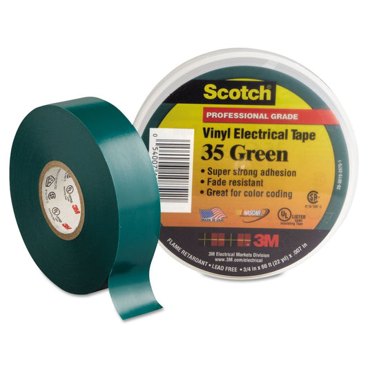 3M ELECT TAPE 3/4"X66' GRN