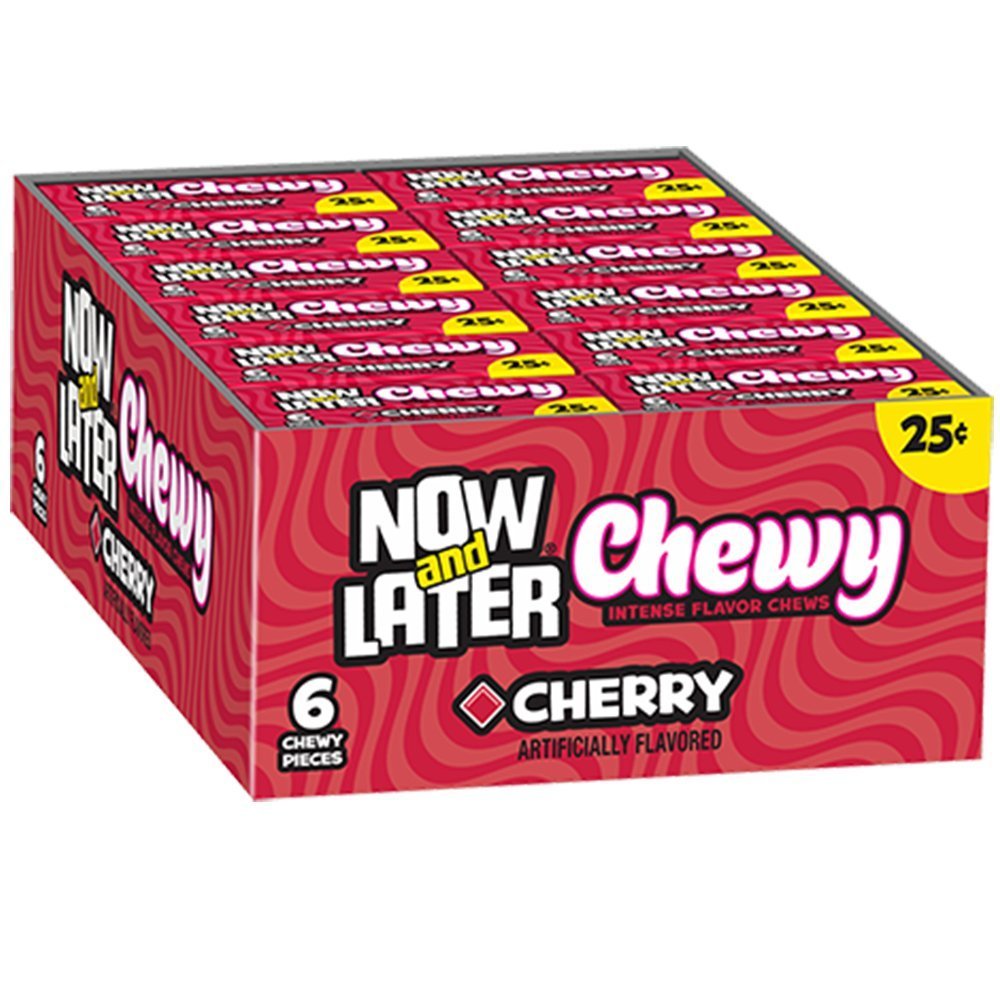NOW Now and Later Cherry 48 4-Piece Bars