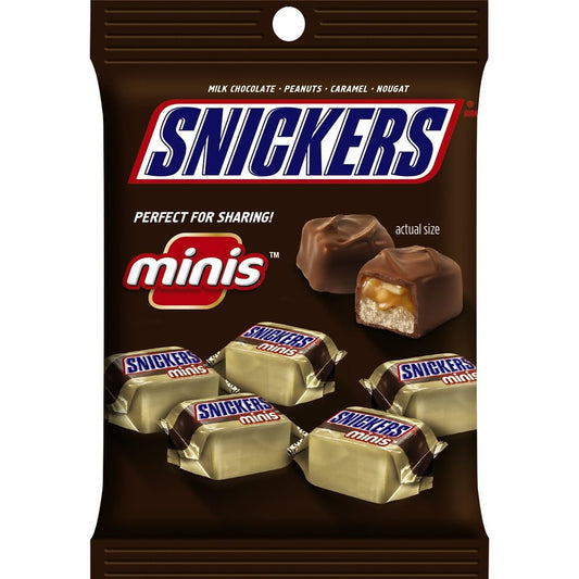 Snickers Minis Chocolate Candy Bars 4.4 oz, 12-Pack