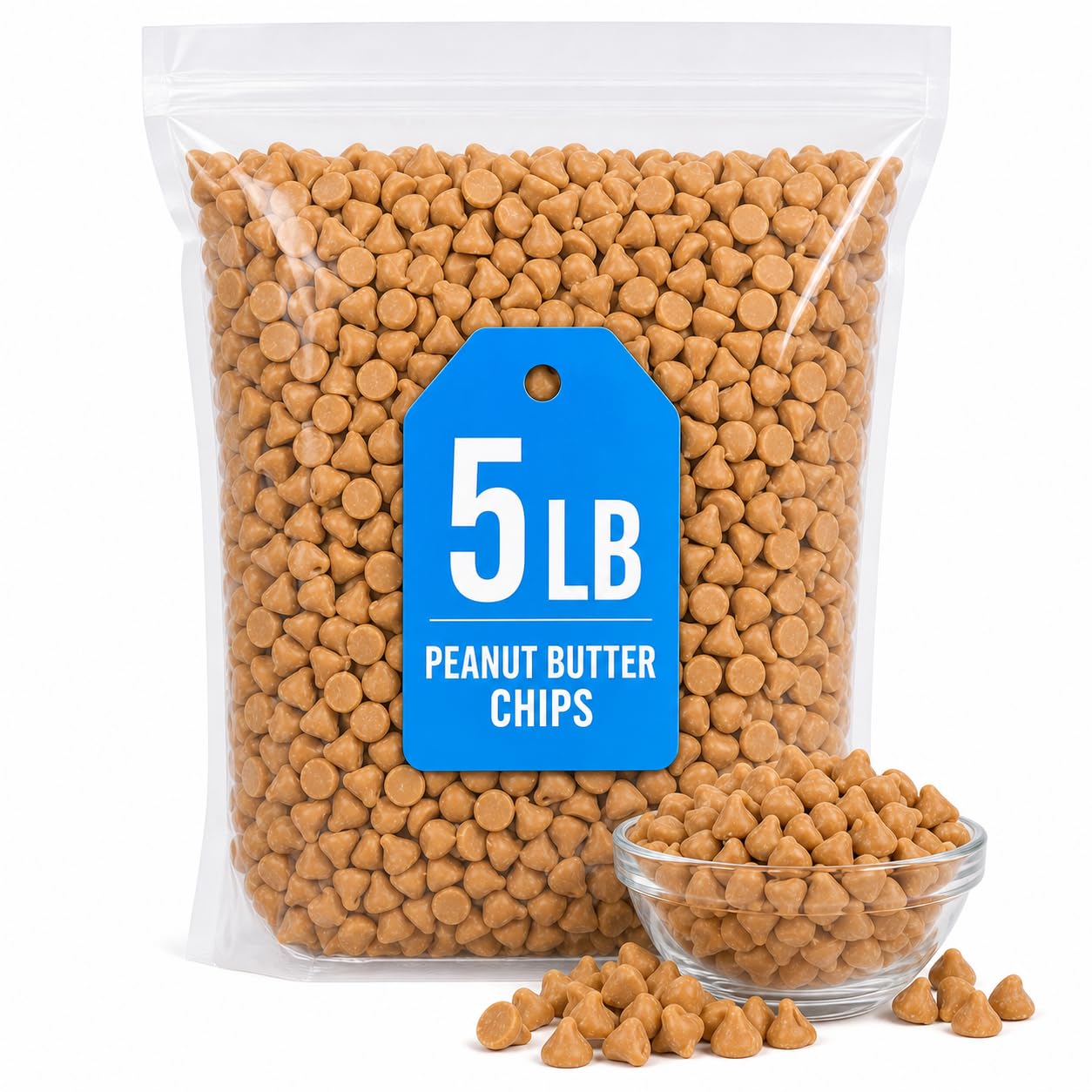 Barry Peanut Butter Chips, 5 Pound Bulk Bag