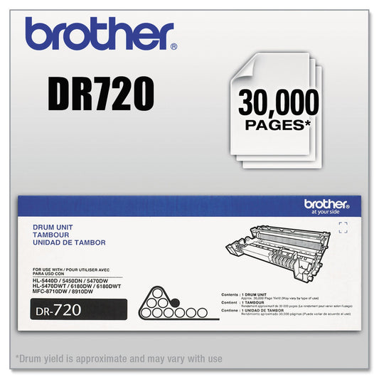 Brother MFC-8510 Drum Cartridge - OEM - OEM# DR-720 - 30K Black - Also for HL-5440 and Others