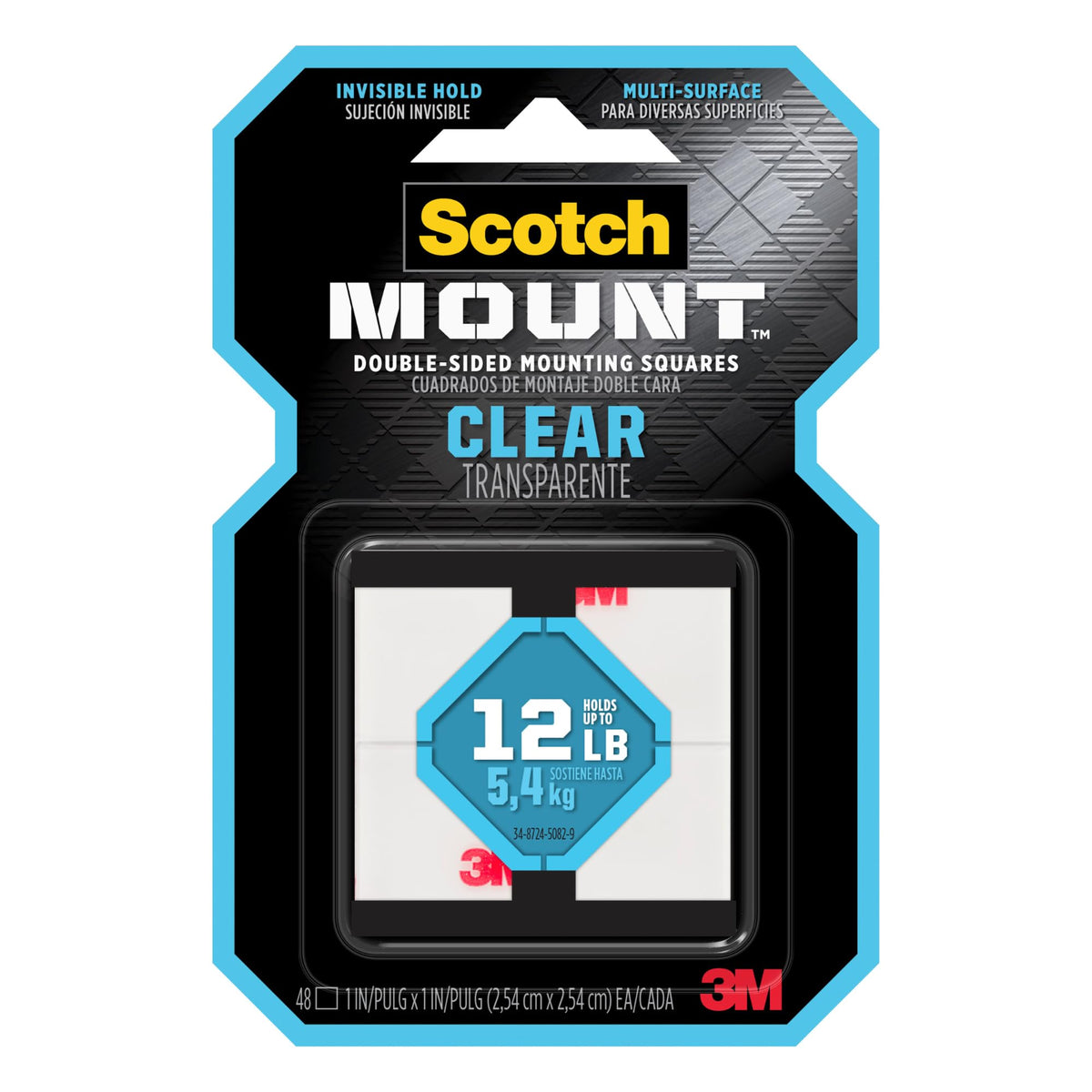 3M Scotch-Mount Clear Double-Sided Tape