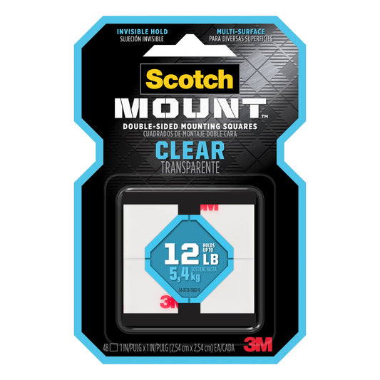 3M Scotch-Mount Clear Double-Sided Tape