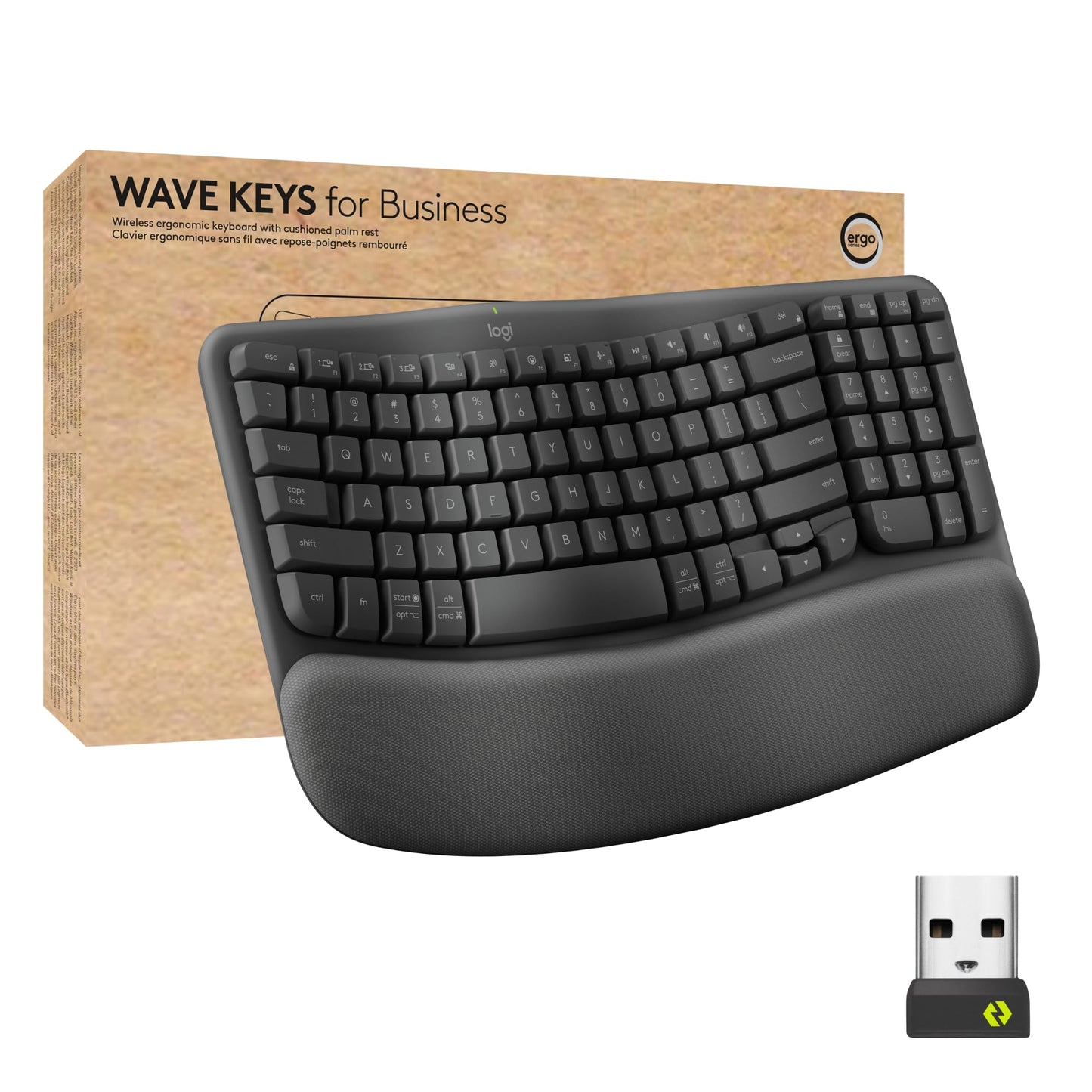 Logitech Wave Keys Wireless Ergonomic Keyboard