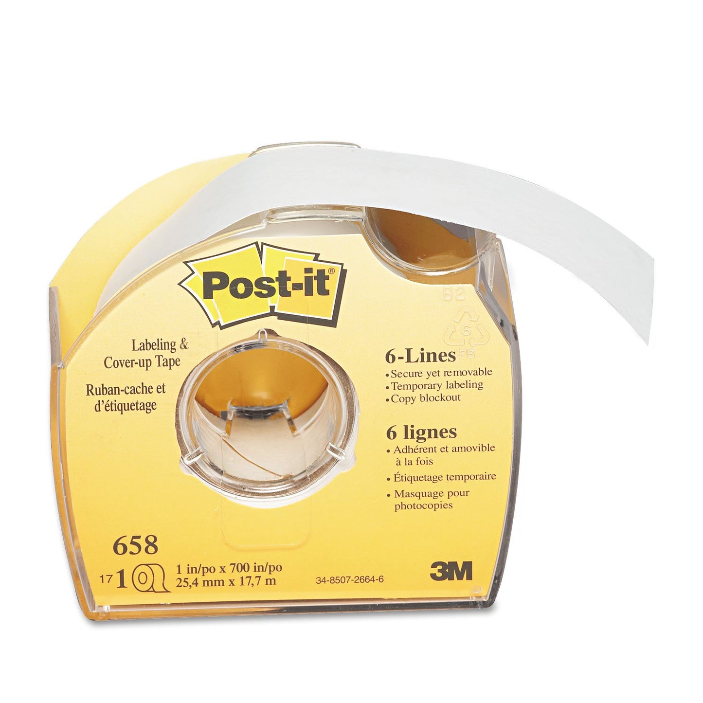 Post-it Cover-Up Labeling Tape 1"