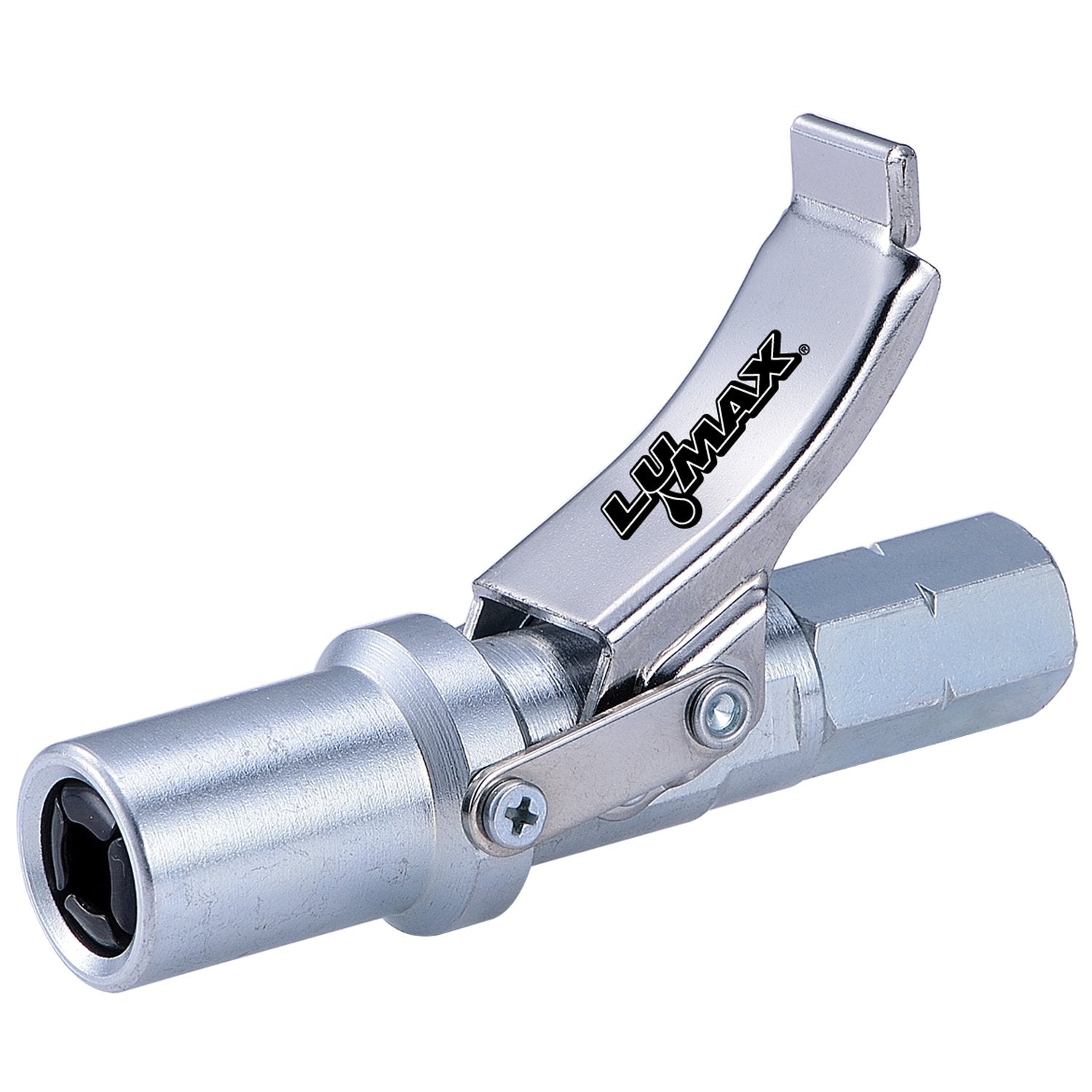 LUMAX LX-1403 Silver Heavy-Duty Grease Coupler