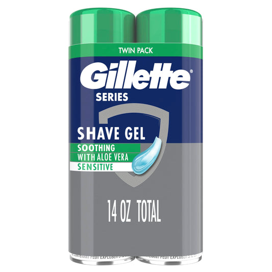 Gillette Men's Shave Gel Twin Pack