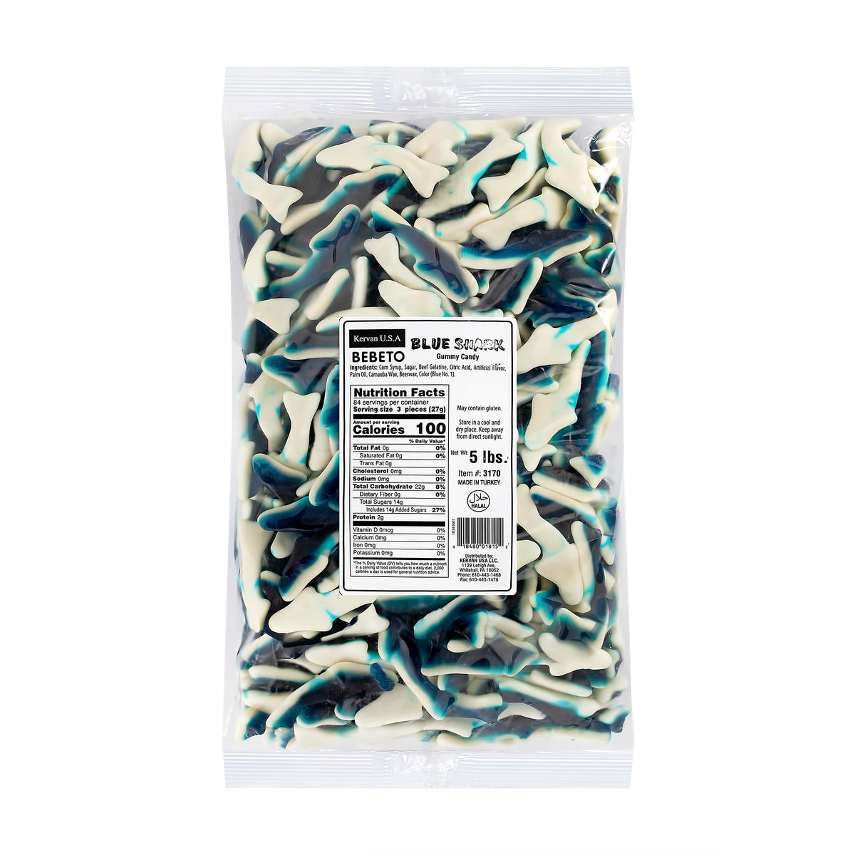Kervan Blue Shark Bulk Gummies 5 lb