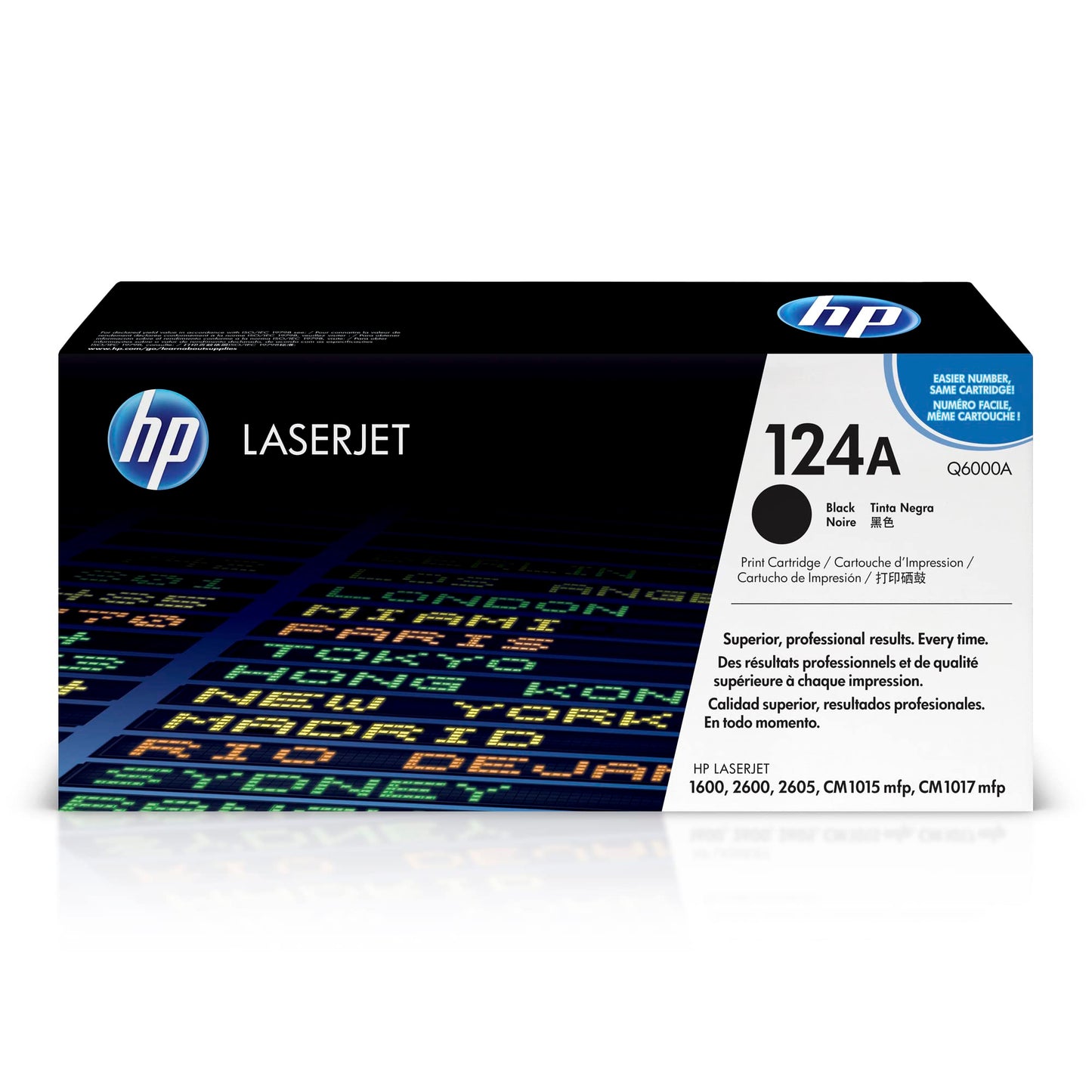 HP Genuine Q6000A Black Toner Cartridge for Color Laserjet 1600, 2600, 2600n, 2605dn, 2605dtn Series