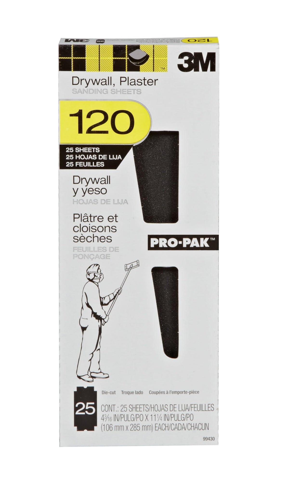 3M ProPack Sanding Sheets 120G 25CT #99430