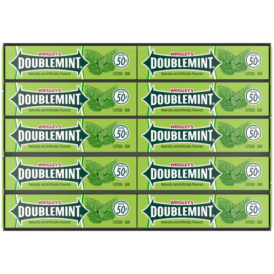 Doublemint Gum 5 Stick Packs 40ct