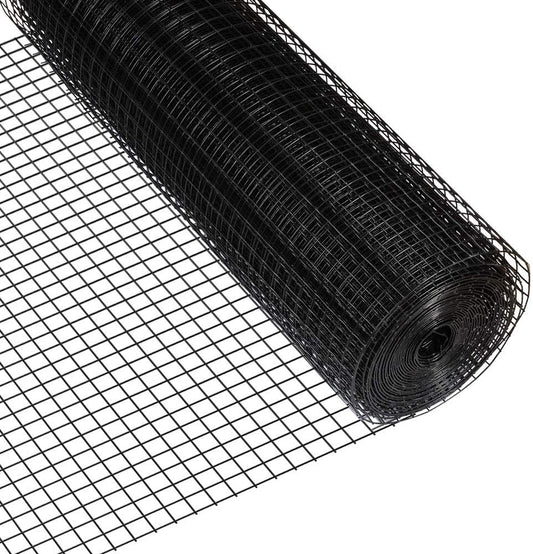 Fencer Wire 16 Gauge Black Vinyl Coated Mesh 4ft x 100ft