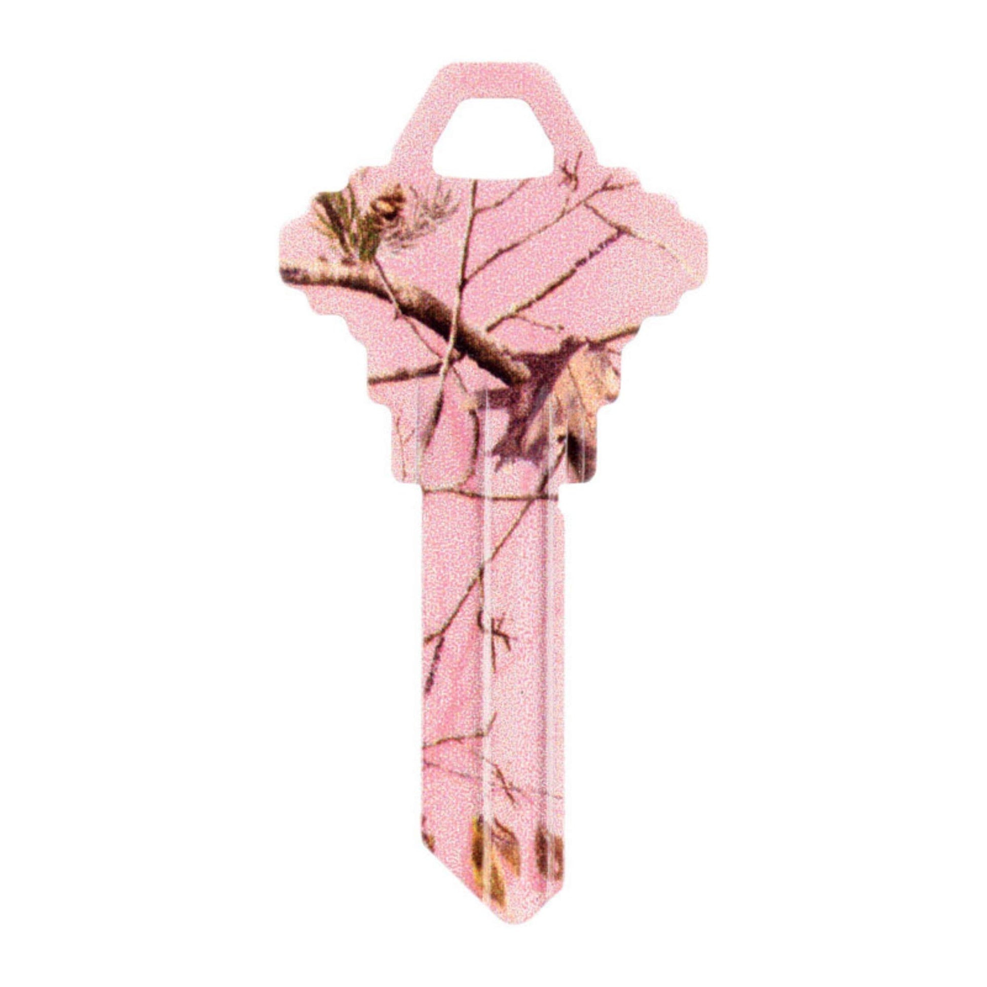 Hillman Universal Key Blank Pink Camo SC1/68