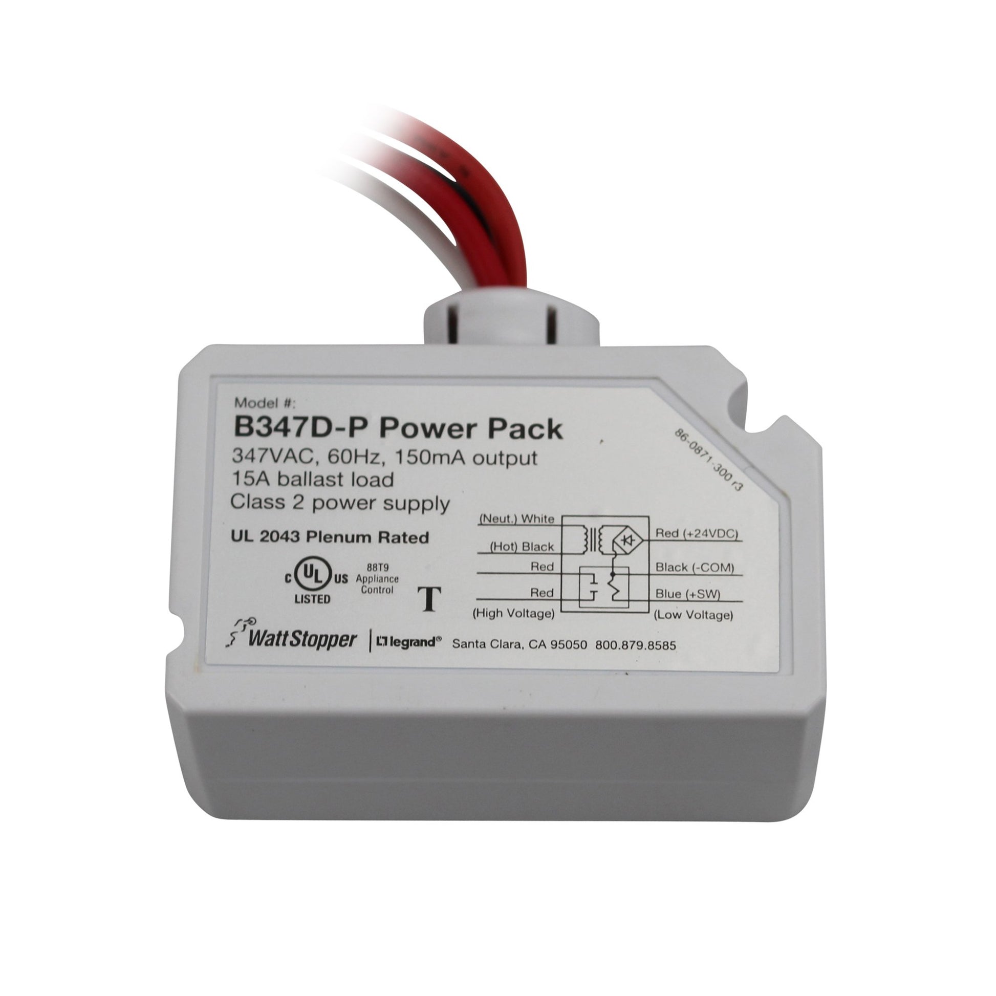 Legrand WattStopper B347D-P Power Relay Pack 347VAC