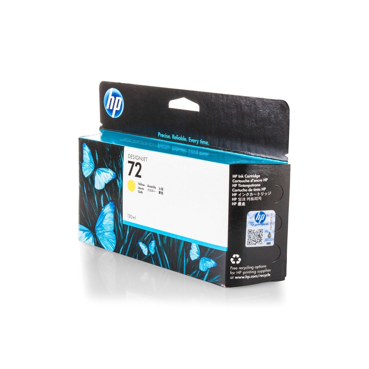 HP Genuine OEM C9373A (HP72) 72 Yellow Inkjet Cartridge (130ML)