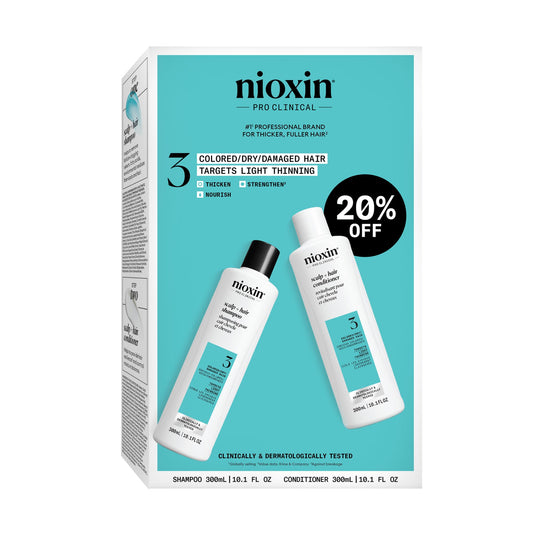 Nioxin System 3 Duo Kit Shampoo & Conditioner 10.1oz