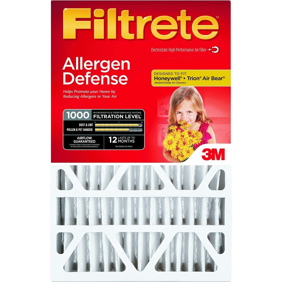 3M Ultra Allergen Filter NADP03-4IN-4 20x4x25 in