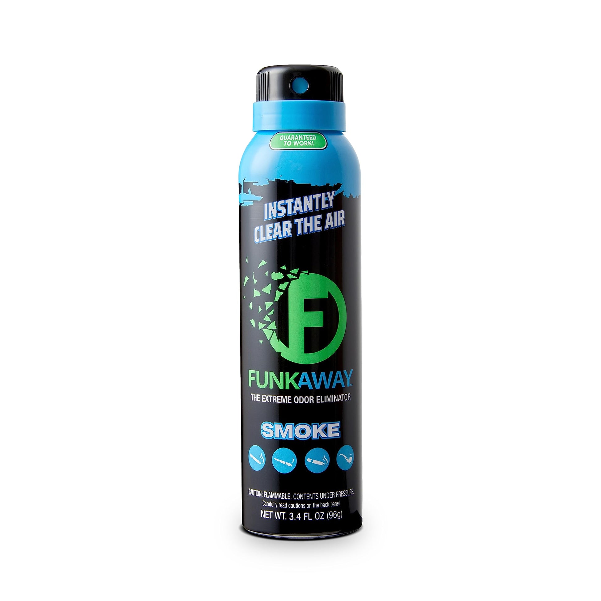 FunkAway Smoke Odor Eliminator Spray for Air, 3.4 oz., Eliminates Extreme Cigarette, Cigar and Campfire Smoke Odors, Instantly Refresh Smoky Air