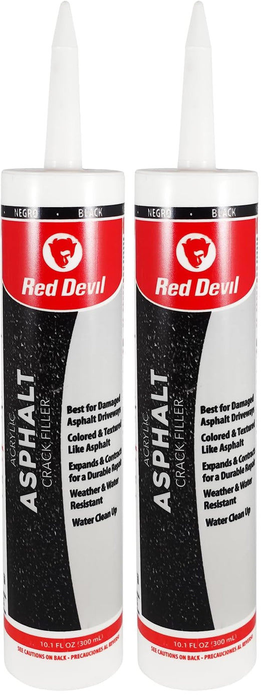 Red Devil 0637 Asphalt Crack Filler 10.1 fl oz 2-Pack