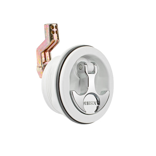Whitecap S-0226WC T-Handle Latch with Keyed Lock - White