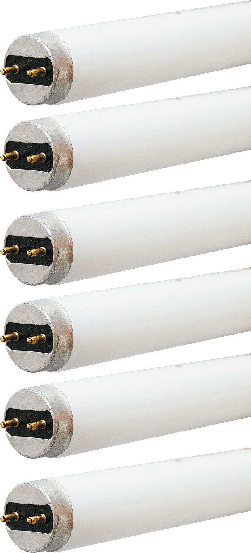 GE T8 Fluorescent Tube Light Bulbs 15W 18" 6-Pack
